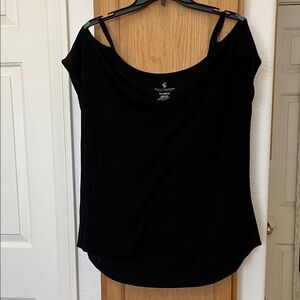 Juicy Couture off the shoulder ribbed T-shirt